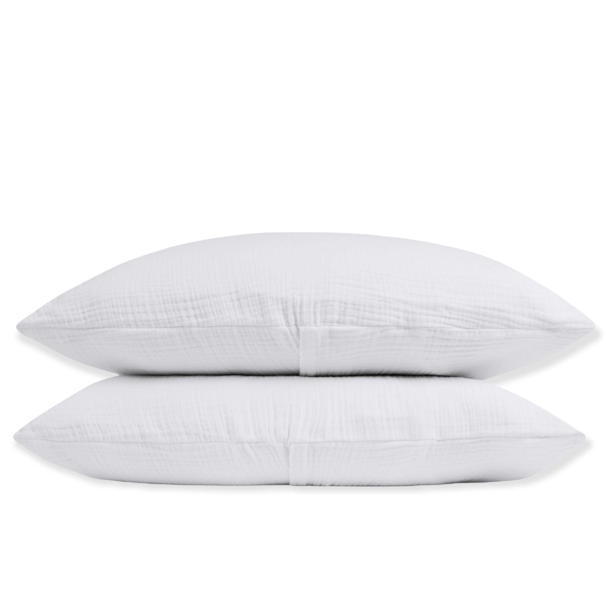Navigli 4 Layer Muslin Cotton Pillow Cover 50x70 cm White