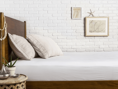 Stella 100% Cotton Satin Double Elastic Bed Sheet 160x200 cm Ecru