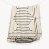 Stripe Throw Cotton Loincloth Smoked-White 100x170 cm